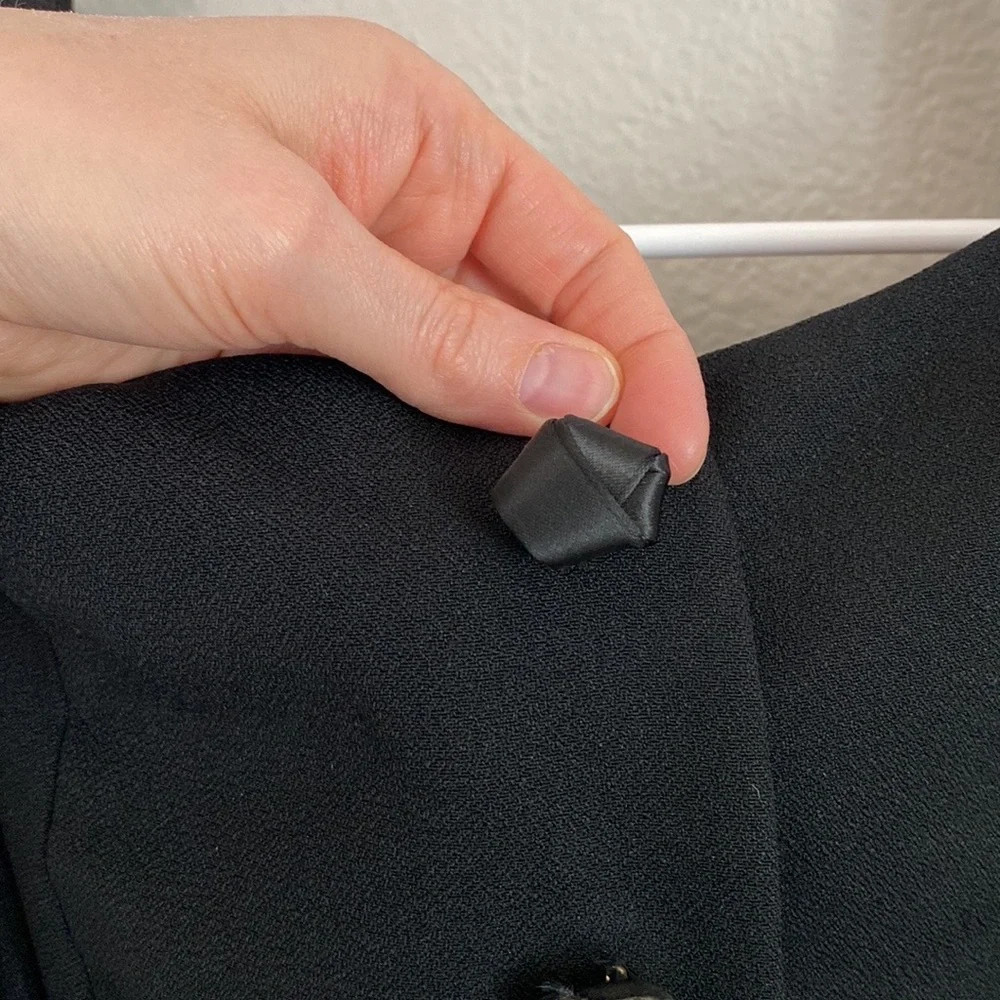 Christian Dior black skirt and blazer suit